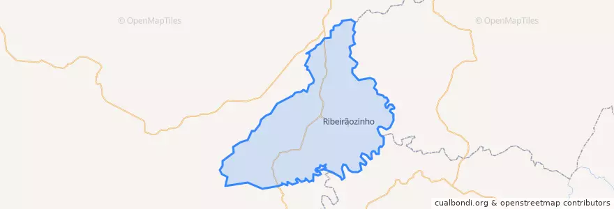 Mapa de ubicacion de Ribeirãozinho.