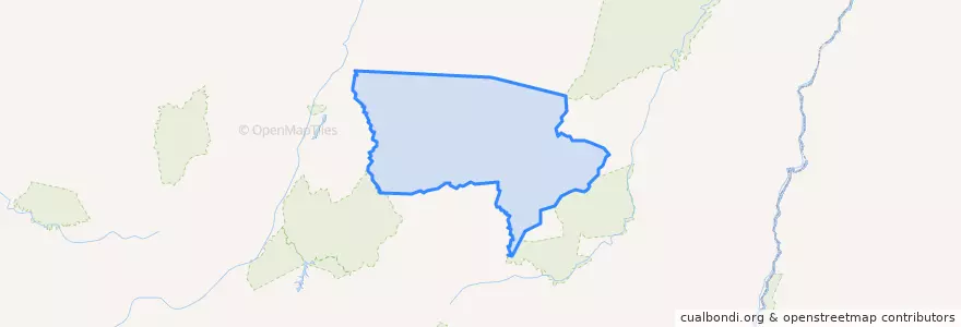 Mapa de ubicacion de Água Boa.