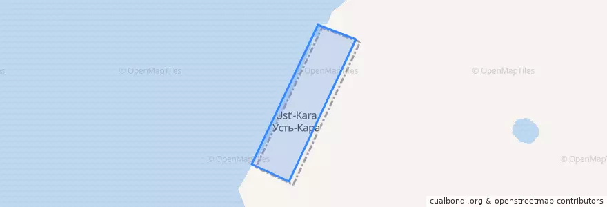 Mapa de ubicacion de Карский сельсовет.