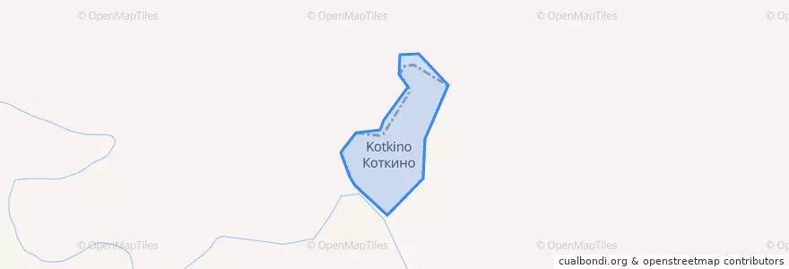 Mapa de ubicacion de Коткинский сельсовет.