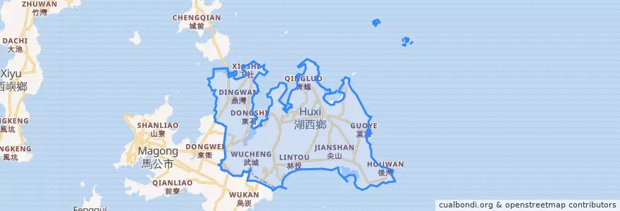 Mapa de ubicacion de 湖西鄉.