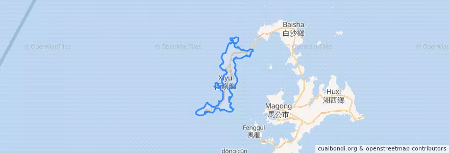 Mapa de ubicacion de 西嶼鄉.