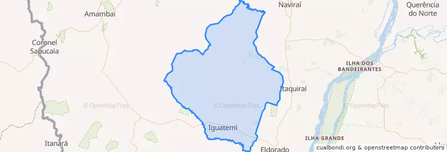 Mapa de ubicacion de Iguatemi.