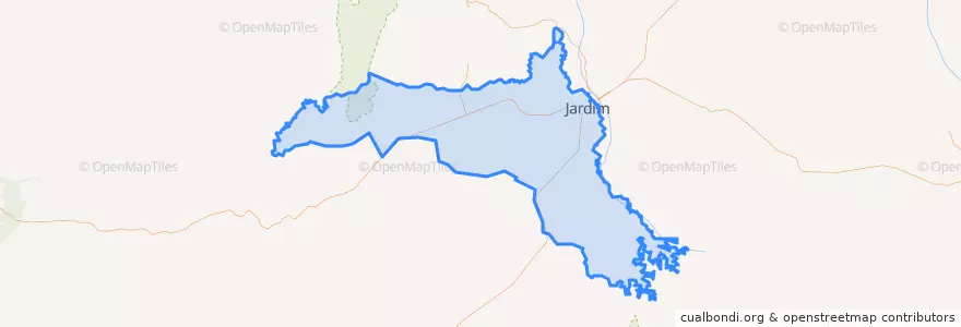Mapa de ubicacion de Jardim.