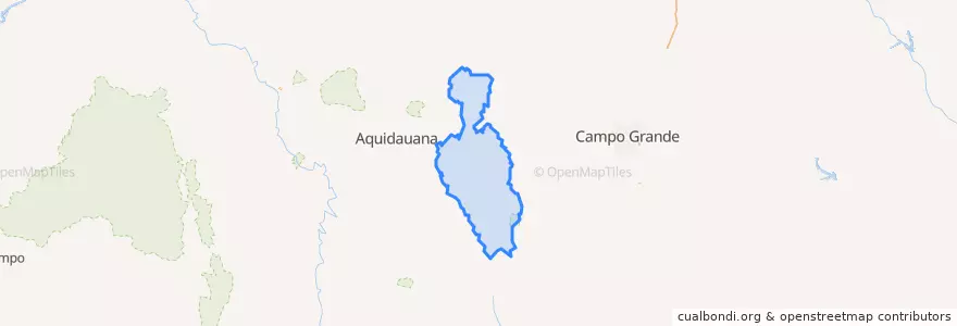 Mapa de ubicacion de Dois Irmãos do Buriti.