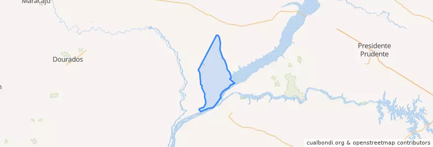 Mapa de ubicacion de Batayporã.