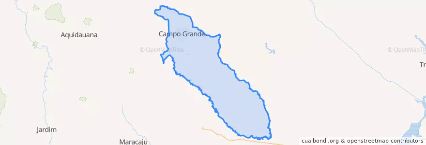 Mapa de ubicacion de Кампу-Гранди.
