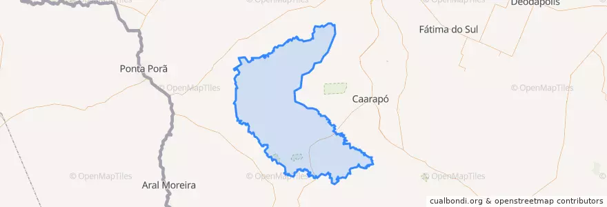 Mapa de ubicacion de Laguna Carapã.