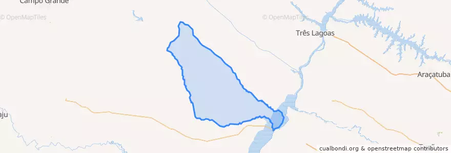 Mapa de ubicacion de Santa Rita do Pardo.