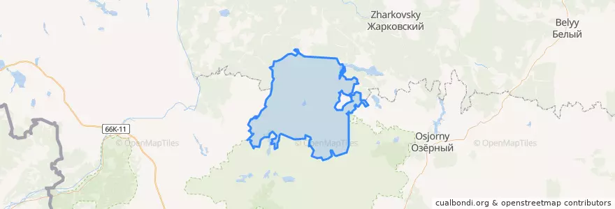Mapa de ubicacion de Борковское сельское поселение.