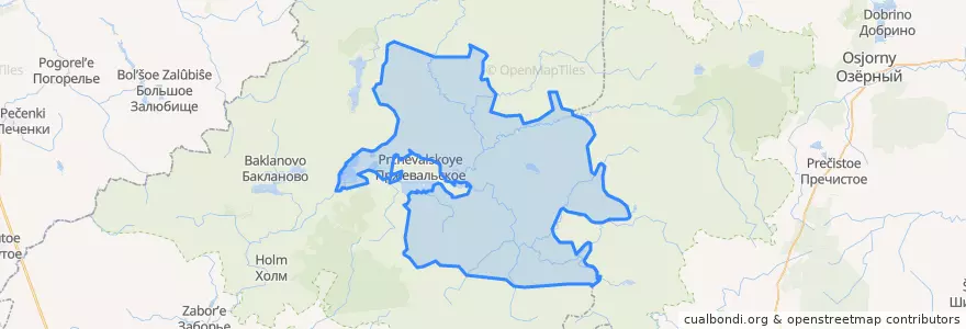 Mapa de ubicacion de Слободское сельское поселение.