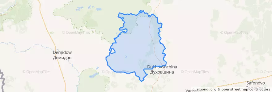 Mapa de ubicacion de Булгаковское сельское поселение.