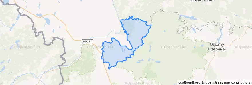 Mapa de ubicacion de Печенковское сельское поселение.