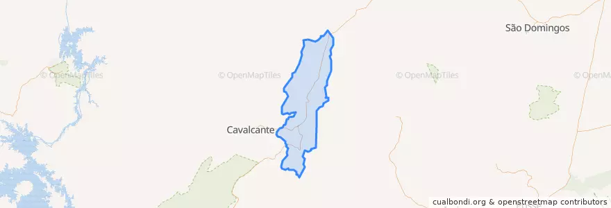 Mapa de ubicacion de Teresina de Goiás.