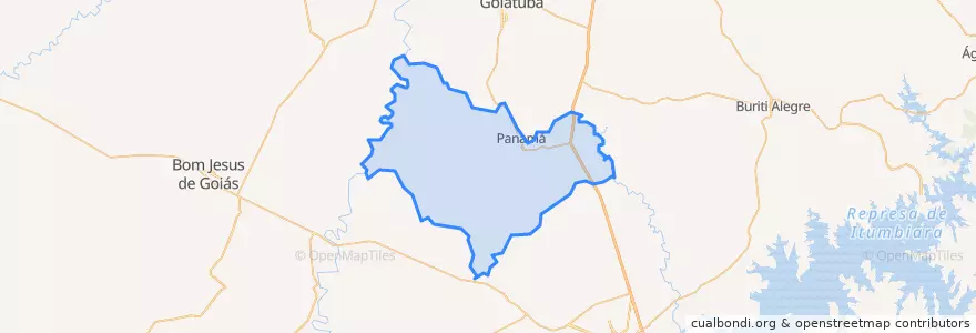 Mapa de ubicacion de Panamá.
