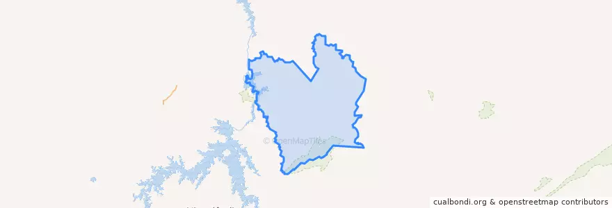 Mapa de ubicacion de Cavalcante.