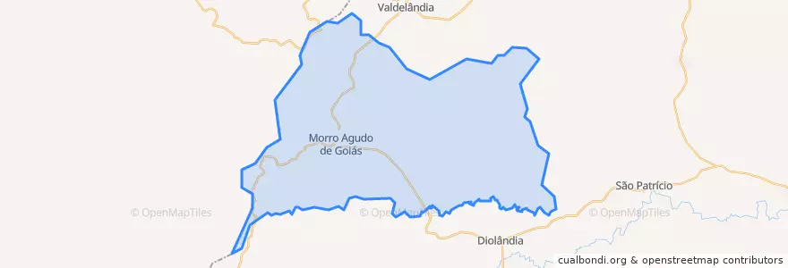 Mapa de ubicacion de Morro Agudo de Goiás.