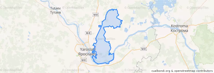 Mapa de ubicacion de Заволжское сельское поселение.