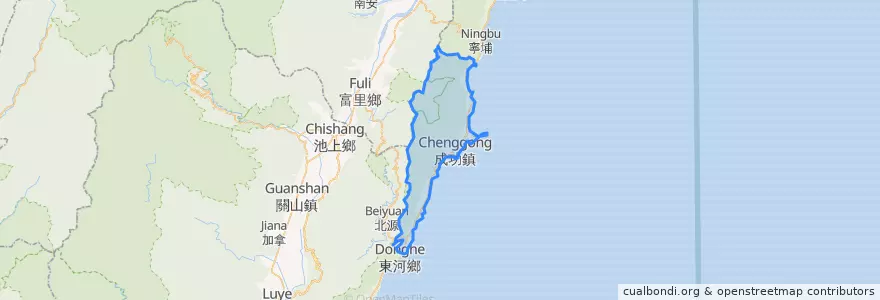 Mapa de ubicacion de 成功鎮.