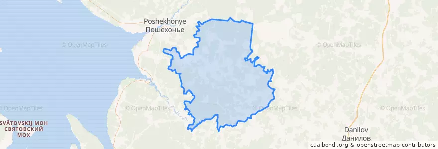 Mapa de ubicacion de Белосельское сельское поселение.