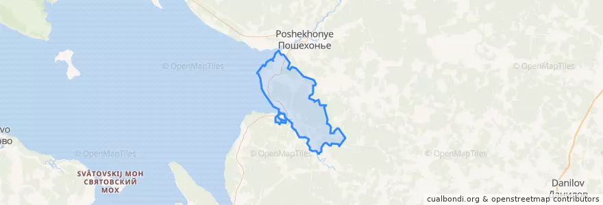 Mapa de ubicacion de Кременевское сельское поселение.