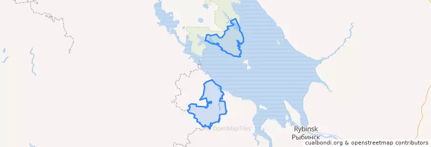 Mapa de ubicacion de Брейтовское сельское поселение.