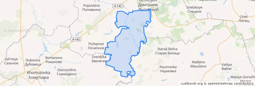 Mapa de ubicacion de Старогородский сельсовет.
