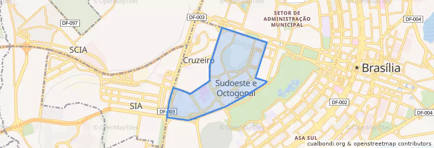 Mapa de ubicacion de Sudoeste / Octogonal.