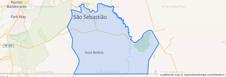 Mapa de ubicacion de São Sebastião.