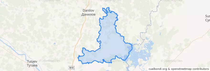 Mapa de ubicacion de Середское сельское поселение.