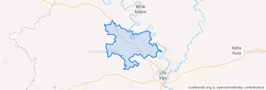 Mapa de ubicacion de Кушнаренковский район.