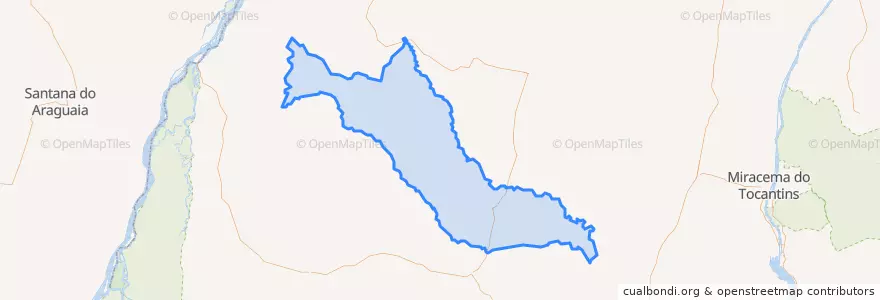 Mapa de ubicacion de Abreulândia.