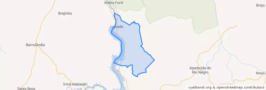 Mapa de ubicacion de Lajeado.