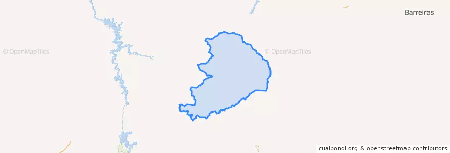 Mapa de ubicacion de Arraias.