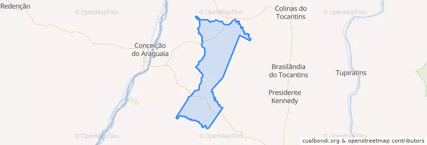 Mapa de ubicacion de Pequizeiro.