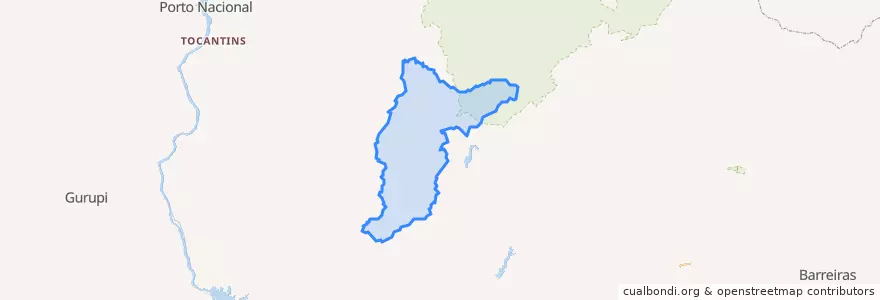 Mapa de ubicacion de Almas.