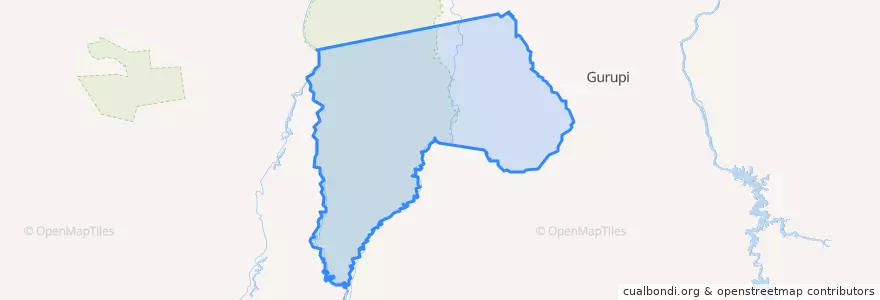 Mapa de ubicacion de Formoso do Araguaia.