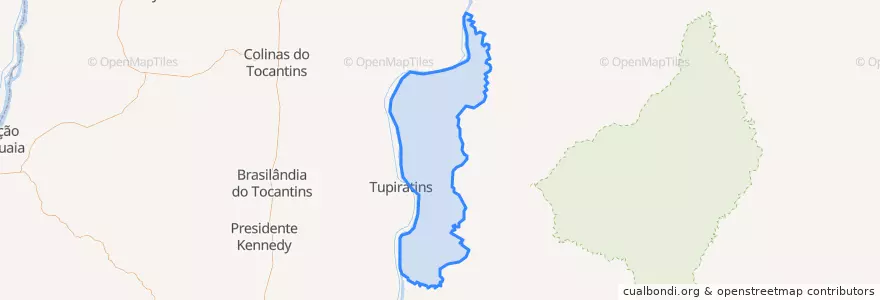 Mapa de ubicacion de Itapiratins.