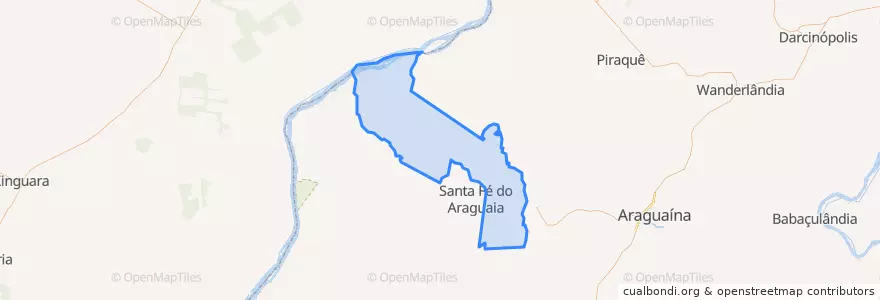 Mapa de ubicacion de Muricilândia.