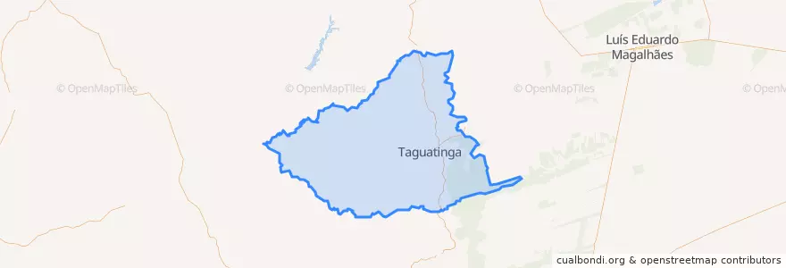 Mapa de ubicacion de Taguatinga.