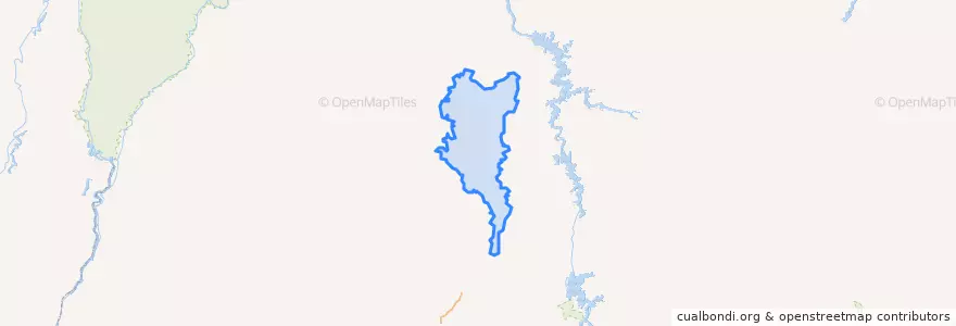 Mapa de ubicacion de Jaú do Tocantins.
