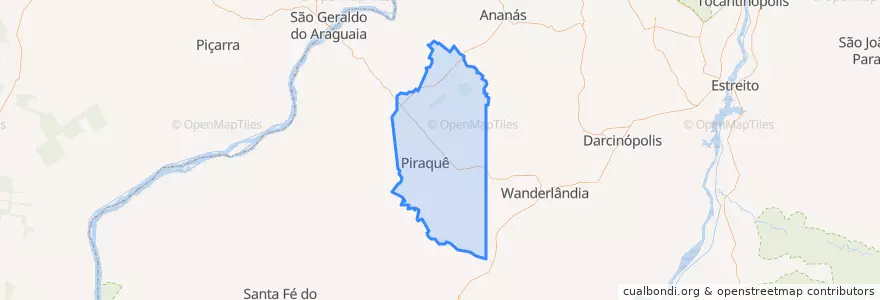 Mapa de ubicacion de Piraquê.