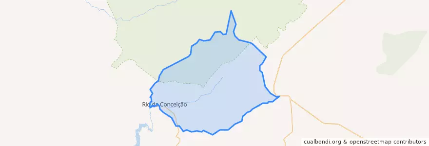 Mapa de ubicacion de Rio da Conceição.