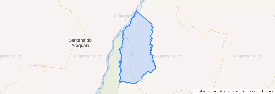 Mapa de ubicacion de Caseara.