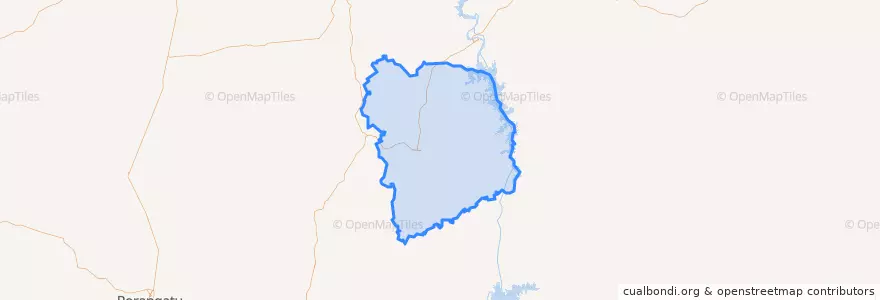 Mapa de ubicacion de Palmeirópolis.