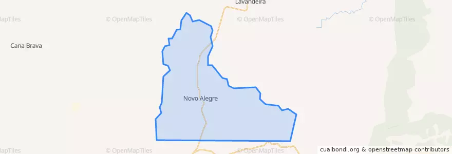 Mapa de ubicacion de Novo Alegre.