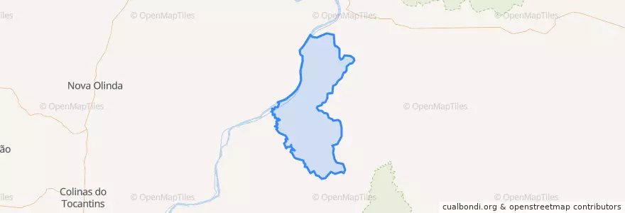 Mapa de ubicacion de Barra do Ouro.