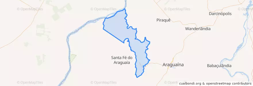 Mapa de ubicacion de Aragominas.