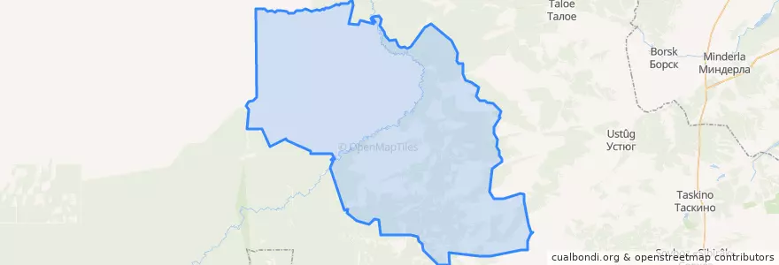 Mapa de ubicacion de Никольский сельсовет.