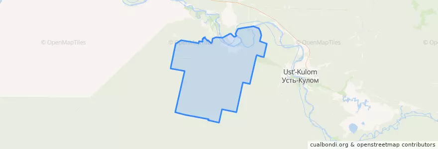 Mapa de ubicacion de сельское поселение Деревянск.